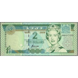 Фиджи 2 доллара 1996 года (FIJI 2 dollars 1996) P 96b: UNC