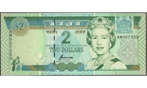 Фиджи 2 доллара 1996 года (FIJI 2 dollars 1996) P 96b: UNC