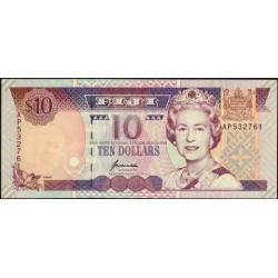 Фиджи 10 долларов 1996 года (FIJI 10 dollars 1996) P 98b: UNC