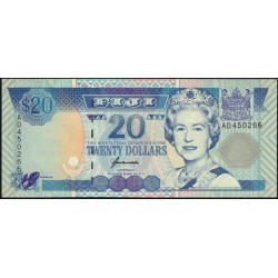 Фиджи 20 долларов 1996 года (FIJI  20 dollars 1996) P 99b: UNC
