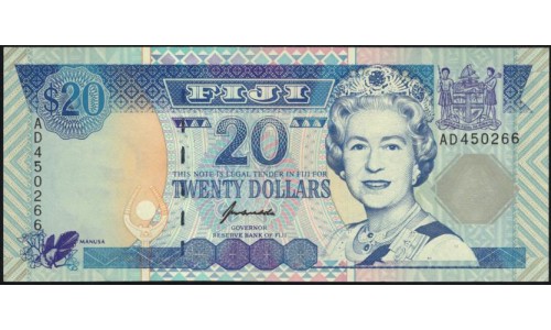Фиджи 20 долларов 1996 года (FIJI  20 dollars 1996) P 99b: UNC