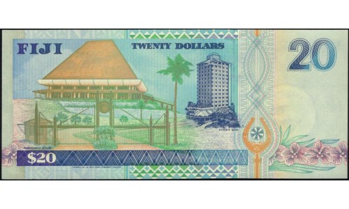 Фиджи 20 долларов 1996 года (FIJI  20 dollars 1996) P 99b: UNC