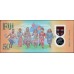 Фиджи 50 долларов 2020 года, полимер пластик (FIJI 50 dollars Commemorative Polymer Banknotes 2020) P W121 : UNC