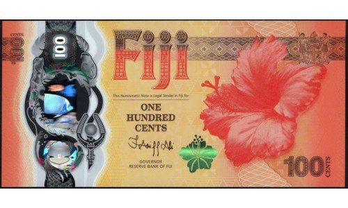 Фиджи 100 центов 2023 (FIJI 100 cents 2023) P W124 : UNC