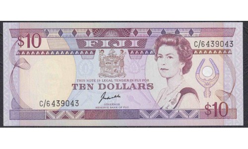 Фиджи 10 долларов 1989 года (FIJI  10 dollars 1989) P 92: UNC