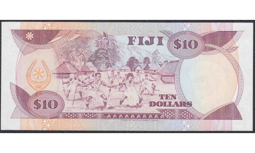 Фиджи 10 долларов 1989 года (FIJI  10 dollars 1989) P 92: UNC