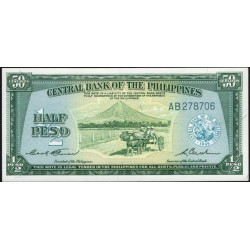 Филиппины 1\2 песо б\д (1949 год) (Philippines 1\2 peso ND (1949 year)) P 132a : UNC