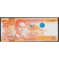 Филиппины 20 песо 2010 год (Philippines 20 piso 2010 year) P 206a(1): UNC