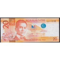 Филиппины 20 песо 2012 год (Philippines 20 piso 2012) P 206a(2): UNC