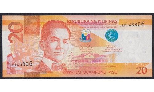Филиппины 20 песо 2016F год (Philippines 20 piso 2016F) P 206a(11): UNC