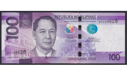 Филиппины 100 песо 2017 год (Philippines 100 piso 2017) P 222c(2): UNC