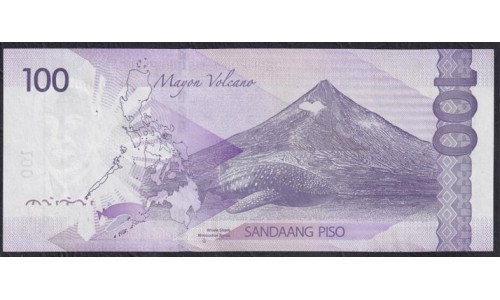 Филиппины 100 песо 2017 год (Philippines 100 piso 2017) P 222c(2): UNC