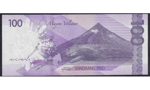 Филиппины 100 песо 2020 год (Philippines 100 piso 2020) P 222d(10): UNC