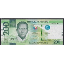 Филиппины 200 песо 2020 год (Philippines 200 piso 2020) P W223(2): UNC