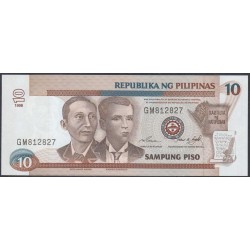 Филиппины 10 песо 1998 год (Philippines 10 piso 1998 year) P 187b: UNC