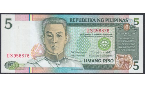 Филиппины 5 песо б\д (1995 год) (Philippines 5 piso ND (1995)) P 180: UNC