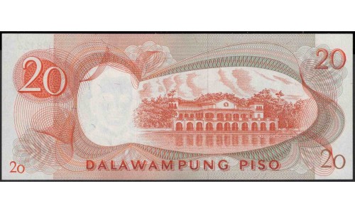 Филиппины 20 песо б\д (1969 год) (Philippines 20 piso ND (1969 year)) P 145a : Unc