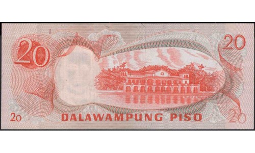 Филиппины 20 песо б\д (1970 год) (Philippines 20 piso ND (1970 year)) P 155a : Unc