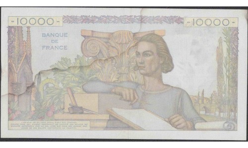 Франция  10000 Франков  18-8-1950 года (France 10000 Francs  18-8-1950) P 132c: XF