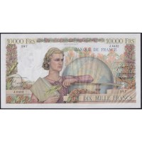 Франция  10000 Франков  7-1-1954 года (France 10000 Francs  7-1-1954) P 132d: UNC-