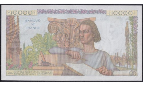 Франция  10000 Франков  7-1-1954 года (France 10000 Francs  7-1-1954) P 132d: UNC-