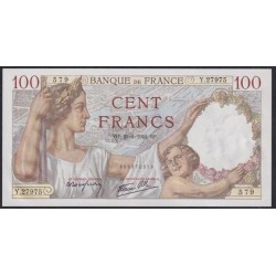 Франция  100 Франков  29=1=1942 года (France 100 Francs  29=1=1942) P 94: UNC