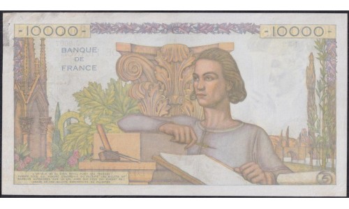 Франция  10000 Франков  3-3-1953 года (France 10000 Francs  3-3-1953) P 132d: XF