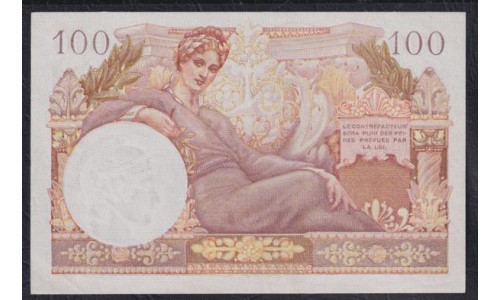 Франция  100 Франков  1947 года, оккупация французской армией Германии и Австрии (France 100 Francs  1947, For use of French Army personnel in occupied territories in Germany and Austria) P M9: UNC