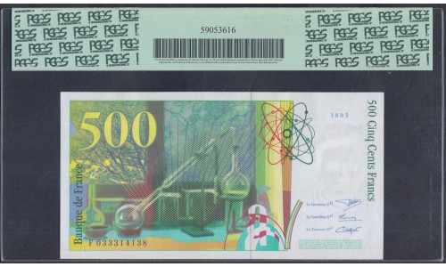 Франция  500 Франков 1995 года (France 500 Francs  1995) P 160a:  UNC PCSG 66 PPQ