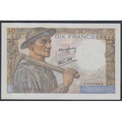 Франция  10 Франков 13=1=1944 года (France 10 Francs 13=1=1944) P 99с: UNC