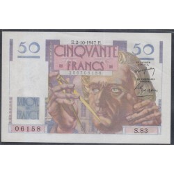Франция  50 Франков  2-10-1947 года (France 50 Francs  2-10-1947) P 127b: UNC