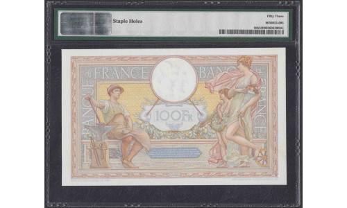 Франция  100 Франков 1938 года (France 100 Francs 1938) P 86b: aUNC 53