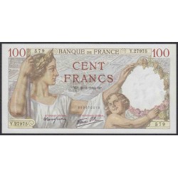 Франция  100 Франков  29=1=1942 года (France 100 Francs  29=1=1942) P 94: UNC