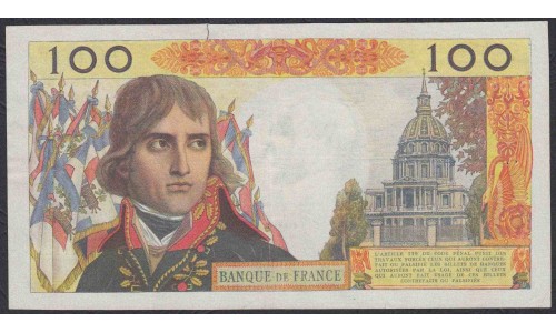 Франция  100 Новых Франков  2-2-1961 года (France 100  Nouveaux Francs  2-2-1961) P 144:  VF/XF