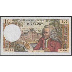 Франция  10 Франков  5-9-1968 года (France 10 Francs  5-9-1968) P 147c: aUNC