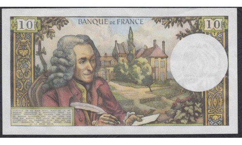 Франция  10 Франков  5-11-1970 года (France 10 Francs  5-11-1970) P 147c: UNC
