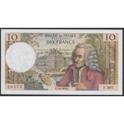 Франция  10 Франков  2-8-1973 года (France 10 Francs  2-8-1973) P 147d: UNC