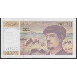 Франция  20 Франков 1993 года (France 20 Francs  1993) P 151f: UNC