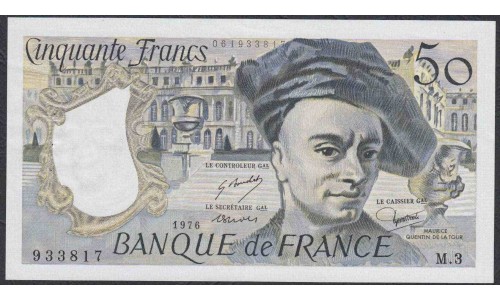 Франция  50 Франков 1976 года (France 50 Francs  1976) P 152a: aUNC