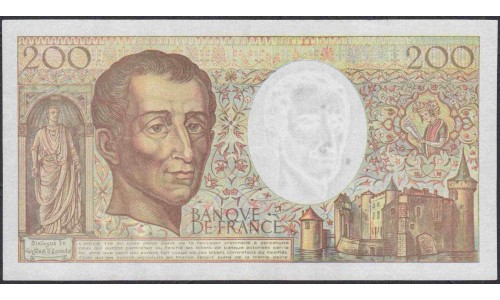 Франция  200 Франков 1992 года (France 200 Francs  1992) P 155e: XF/UNC