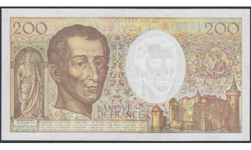 Франция  200 Франков 1992 года (France 200 Francs  1992) P 155e: aUNC