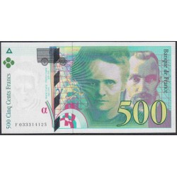 Франция  500 Франков 1995 года (France 500 Francs  1995) P 160a:  UNC PCSG 66 PPQ