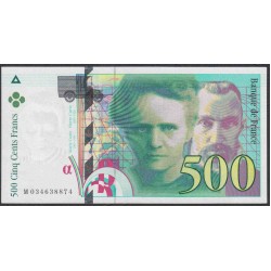Франция  500 Франков 1995 года (France 500 Francs  1995) P 160a:  UNC--