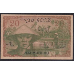Французский Индо-Китай 20 центов б/д (1939) (FRENCH INDOCHINA 20 cents ND (1939)) P 86d: XF/aUNC