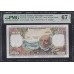 Французские Антильские Острова 100 франков 1964 год, РЕДКОСТЬ (FRENCH Antilles, Republique Francaise 100 Francs 1964)  P 10b: PMG 67 Superb Gem UNC EPQ