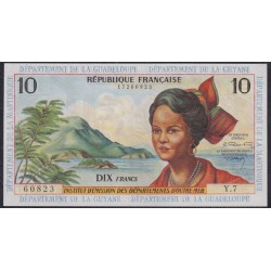 Французские Антильские Острова 10 франков 1964 год, 60823 Y.7 (FRENCH Antilles  10 Francs 1964)  P 8b: UNC