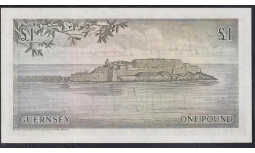 Гуренси 1 фунт 1969-75 года (GUERNSEY 1 pound 1969-75) P45b: UNC