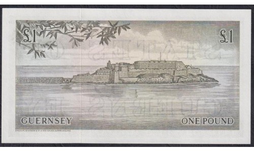 Гуренси 1 фунт 1969-75 года (GUERNSEY 1 pound 1969-75) P45c: UNC