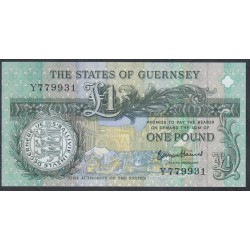 Гуренси 1 фунт 1991 года (GUERNSEY 1 pound 1991) P 52d: UNC