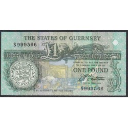 Гуренси 1 фунт 1991 года (GUERNSEY 1 pound 1991) P 52b: UNC